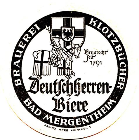 bad mergentheim tbb-bw deutschherren rund 1a (215-braurecht seit-schwarz) 